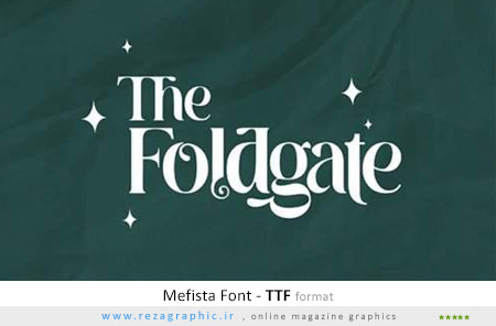 فونت انگلیسی رایگان - Mefista Font
